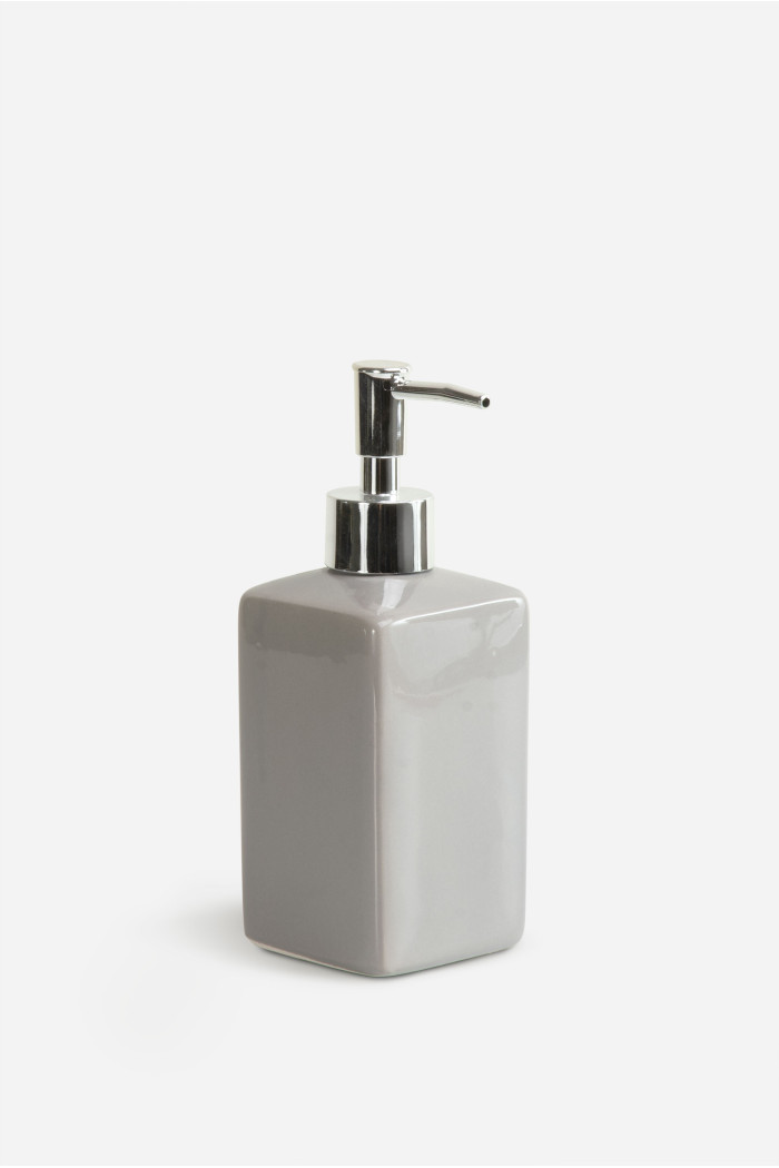 Dispensador Jabón de Baño Rectangular de Cerámica