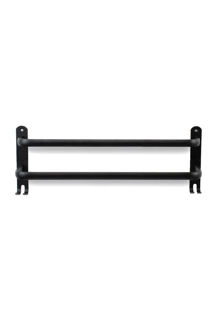 Toallero Pared De Aluminio Negro