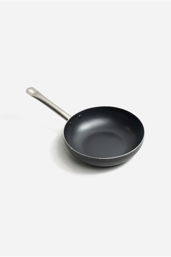 SARTÉN ALUMINIO WOK  MANGO ACERO 28 cm