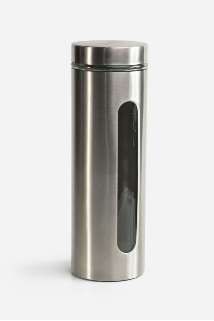 TARRO ACERO INOX./CRISTAL  2200 ml D.10X30,5