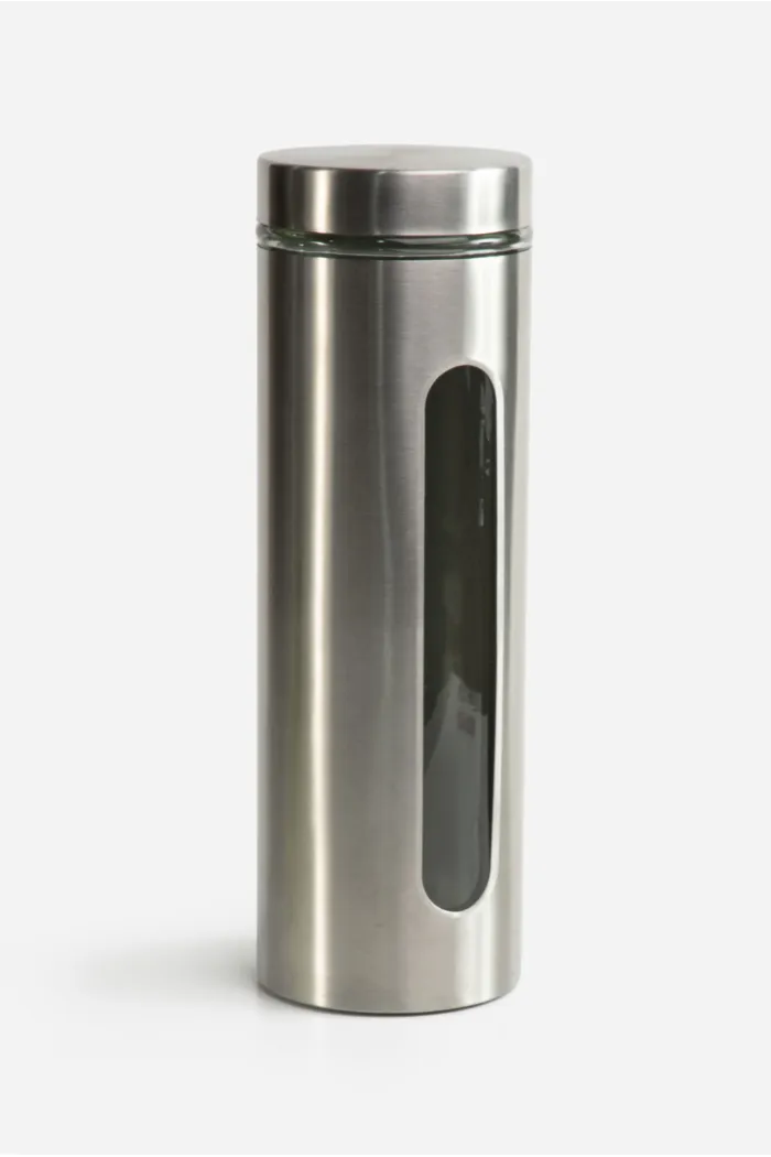 TARRO ACERO INOX./CRISTAL 2200 ml D.10X30,5