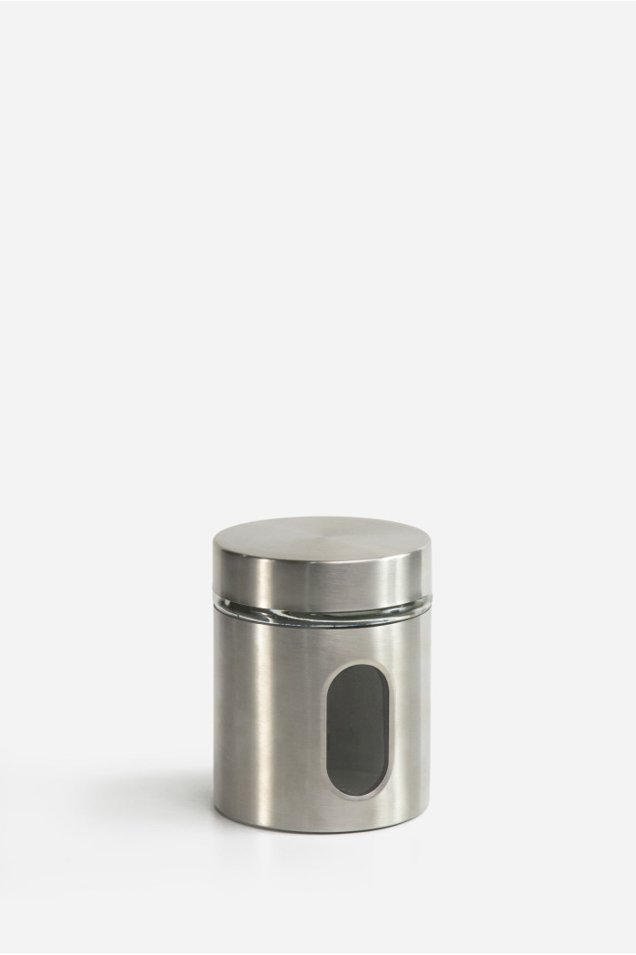 TARRO ACERO INOX./CRISTAL  700 ml D.10X12,5