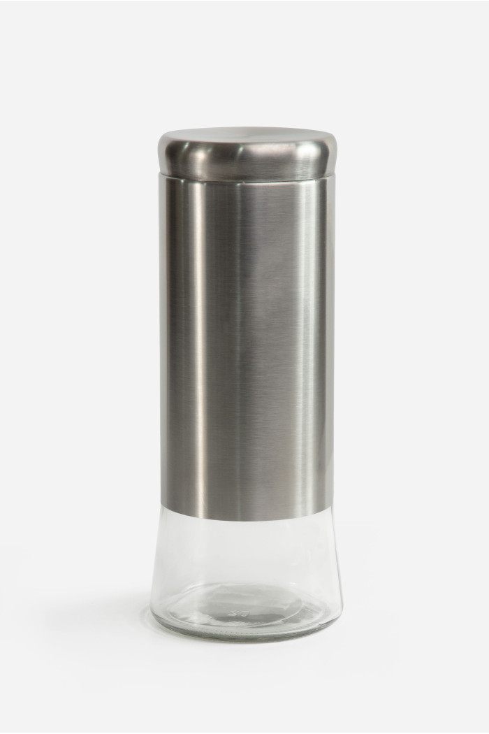 TARRO ACERO INOX./CRISTAL  2200 ml D.11X30