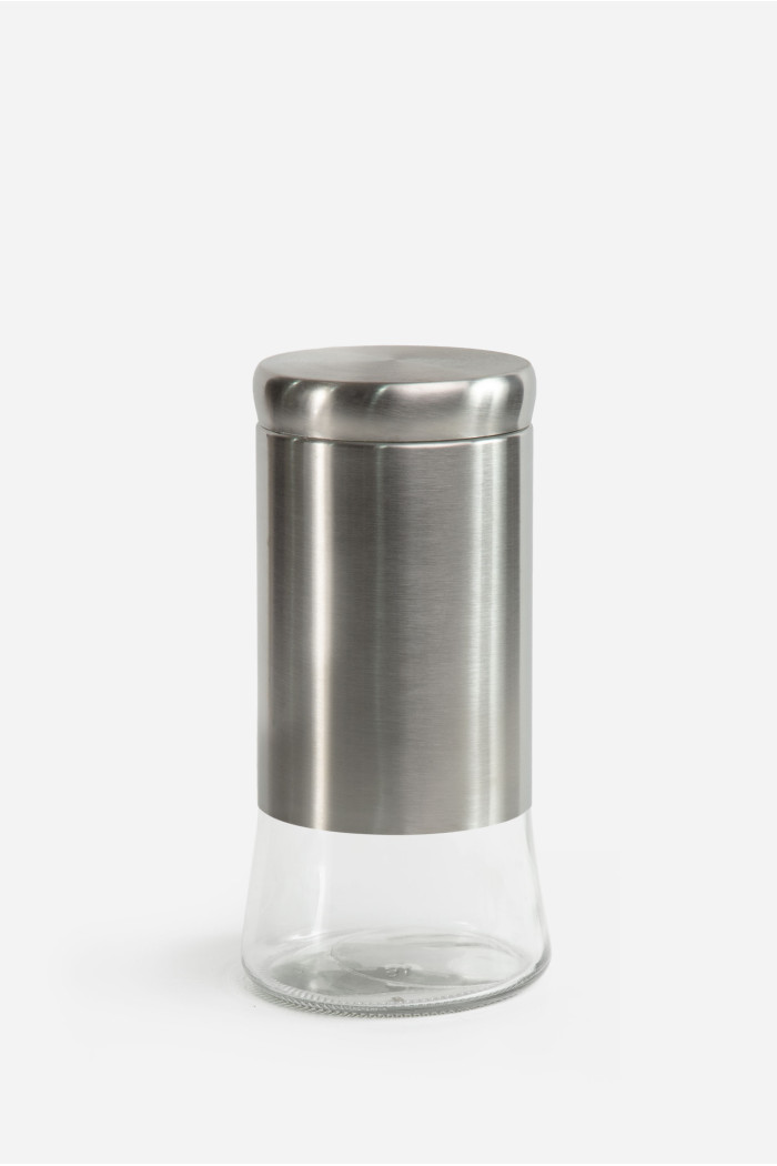 TARRO ACERO INOX./CRISTAL  1500 ml D.11X23