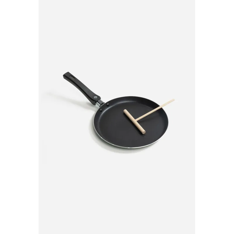Crepera Antiadherente para Inducción con Utensilio de Madera | Ø24 cm