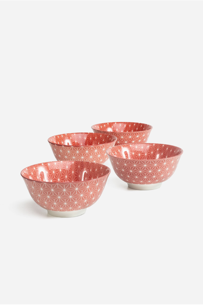 BOL APERITIVO PORCELANA D.16X7,5 - ROJO