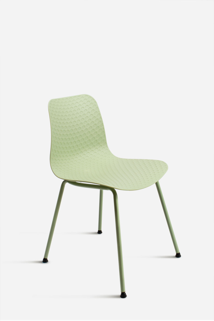 SILLA LONDON PP-METAL VERDE 44,5X54X80