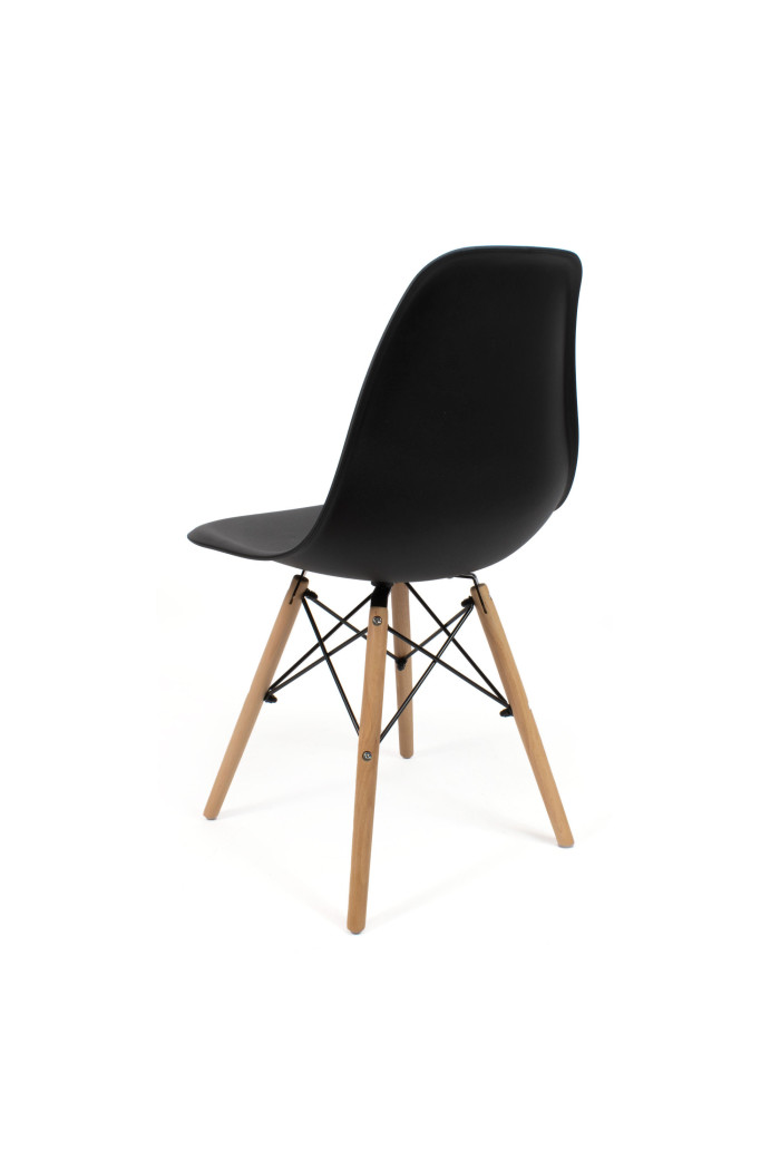 SILLA PP- MADERA  NEGRA 46,5 x 50 x 82 cm