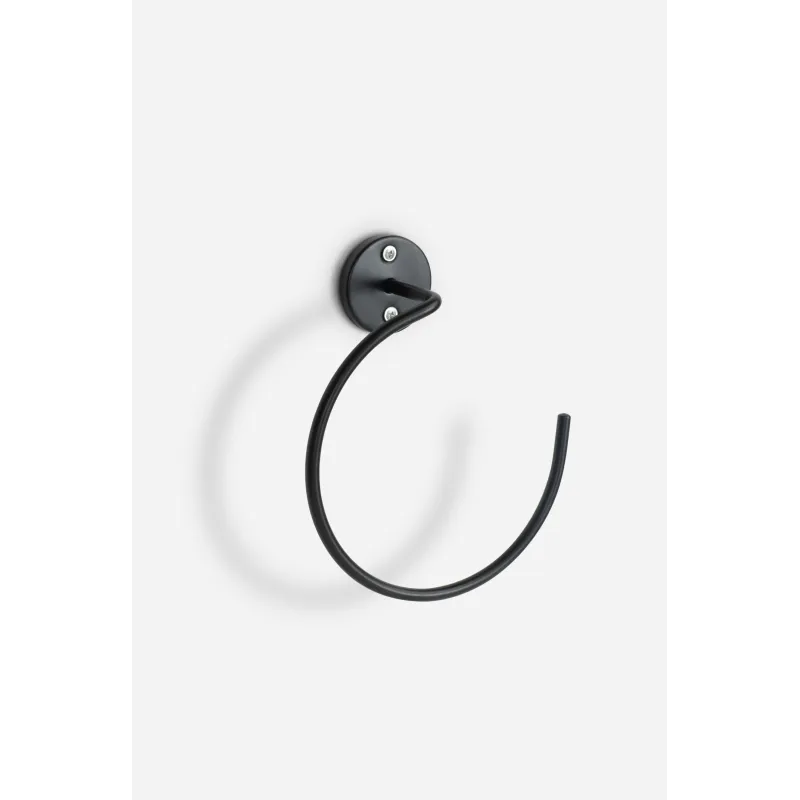 Toallero Negro de Pared