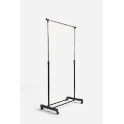 Perchero de Metal Ajustable con Ruedas Brik - 82x44x96 hasta 166 cm