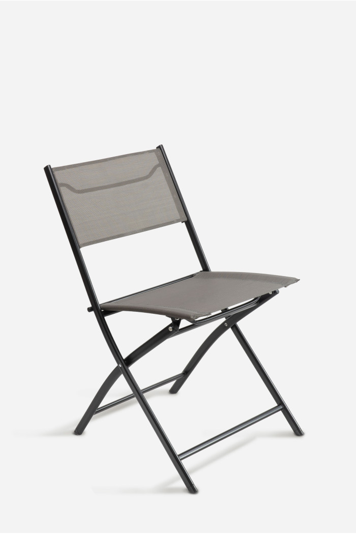 Silla plegable de lona - Gris