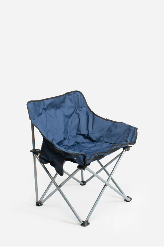 SILLA CAMPING PLEGABLE AZUL 66X52X65