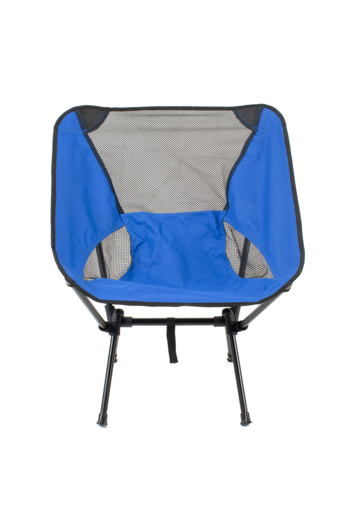 SILLA CAMPING PLEGABLE AZUL 55X34X65