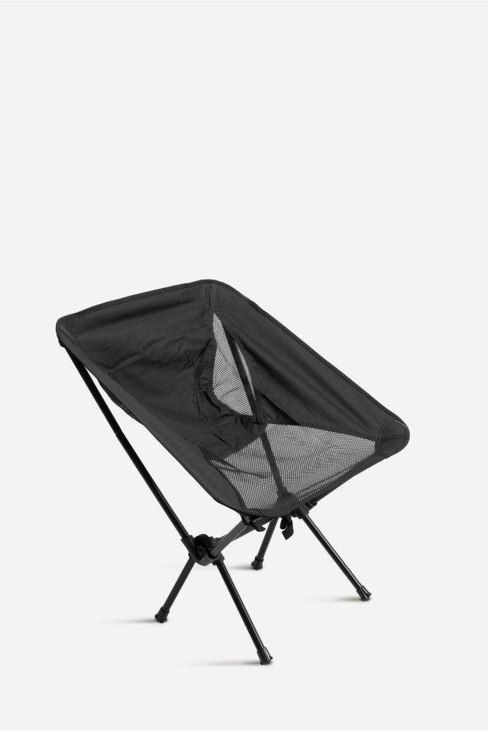 SILLA CAMPING PLEGABLE NEGRA 55X34X65