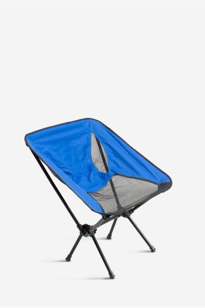 SILLA CAMPING PLEGABLE AZUL 55X34X65