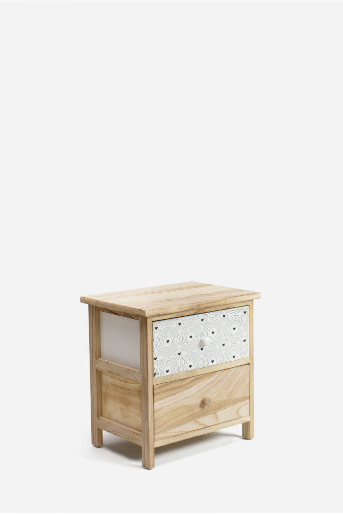 Mueble Cajonera de Madera Natural de 2,3 y 4 Cajones