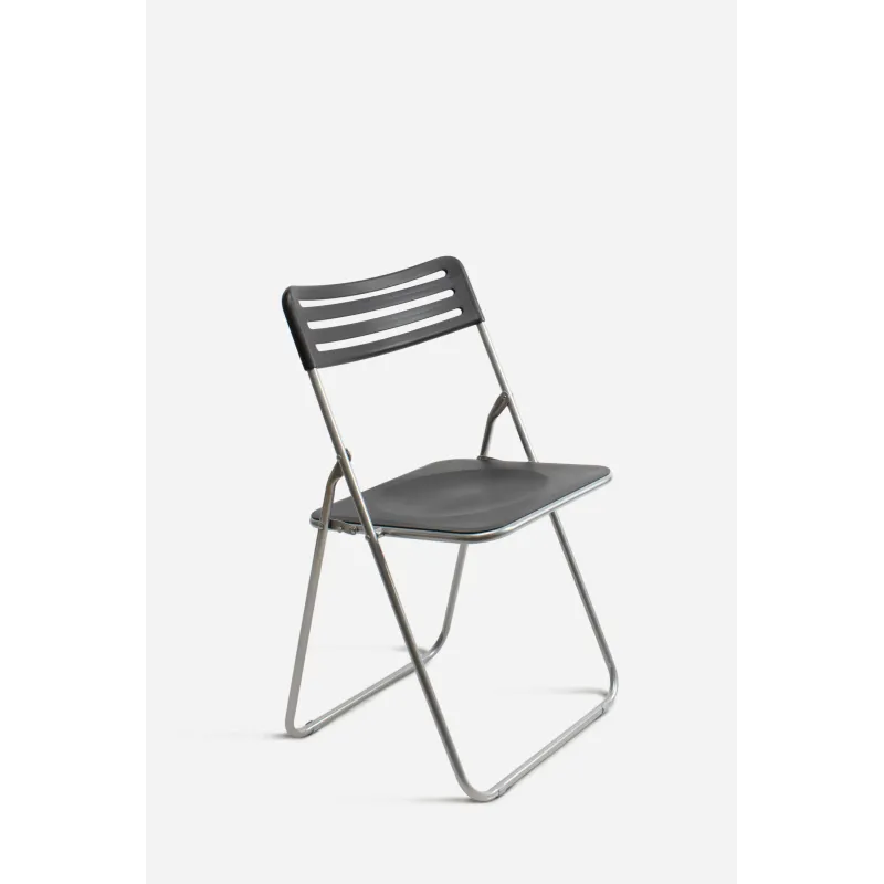 Pack Sillas Plegables de Metal Negras