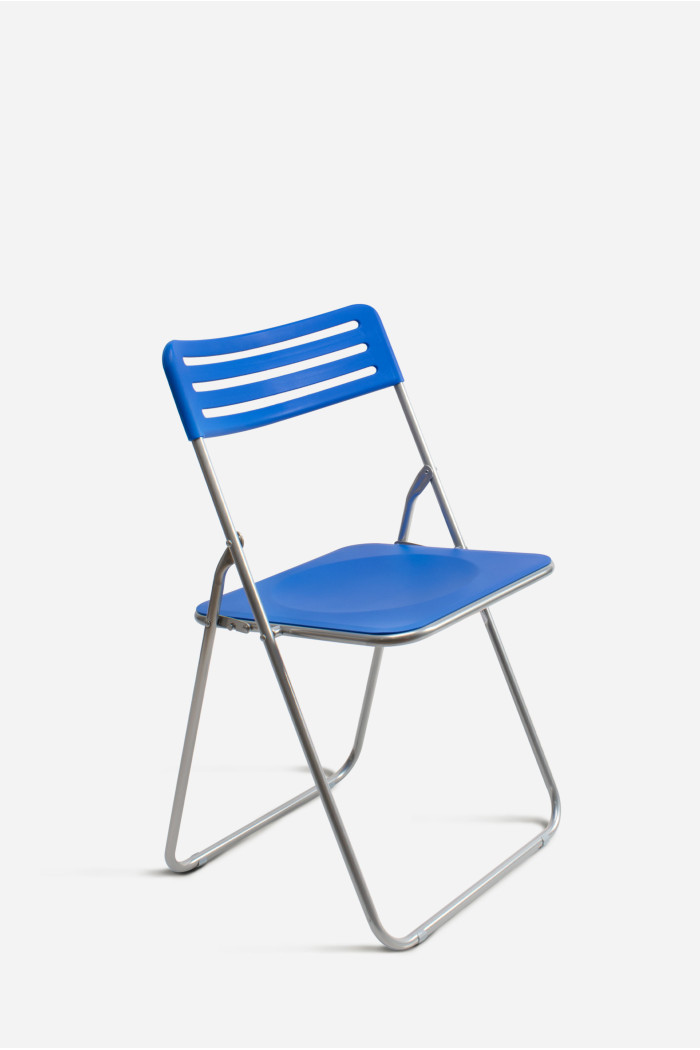 Silla Plegable de Metal Azul - Ahorra Comprando en Pack