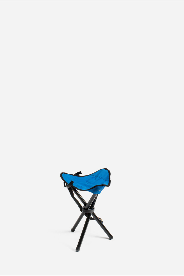 Taburete Camping Plegable de Tipo Trípode Para Caza-Pesca Azul