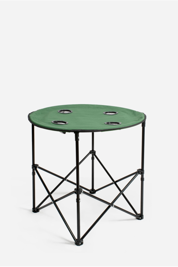 MESA CÁMPING PLEGABLE VERDE D.71X60 - VERDE