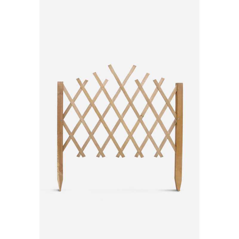 Set de 6 Celosías de Madera Extensible 117x65cm - 3 Colores