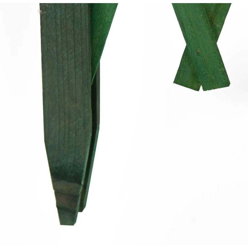 SET DE 6 CELOSÍAS MADERA EXTENSIBLE VERDE 95x49cm