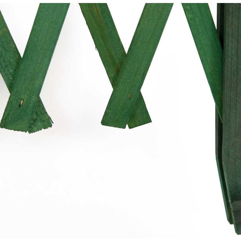 SET DE 6 CELOSÍAS MADERA EXTENSIBLE VERDE 95x49cm