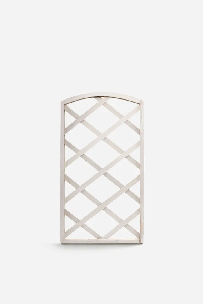 Panel celosía de madera - Blanco