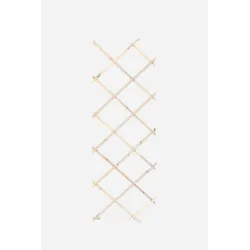 Celosía Extensible de Madera Decapada para Jardín de 180x30 cm