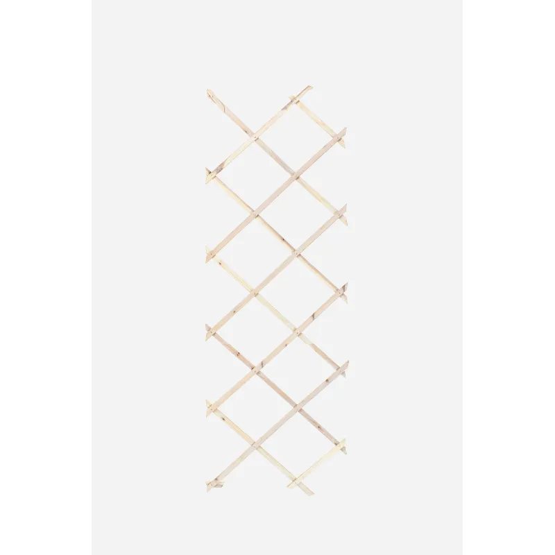 Celosía Extensible de Madera Decapada para Jardín de 180x30 cm