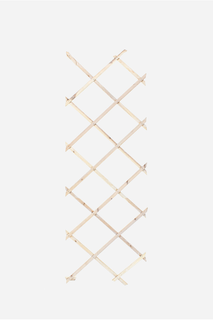 Celosía extensible de madera para jardín 180x30 cm - Decapado