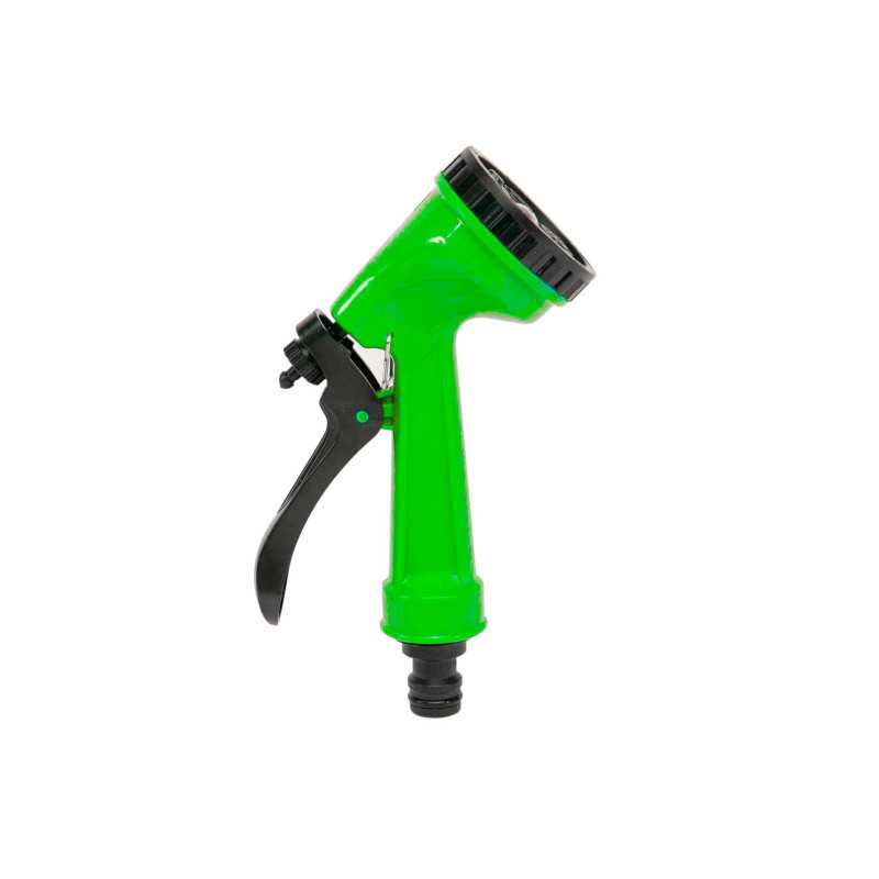 Manguera Flexible en Espiral con 7 Funciones de 10M Verde