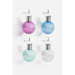 PACK DE 12 BOMBILLAS LUZ SOLAR PARA COLGAR PP D.8,5X12,5 cm - LUZ CÁLIDA