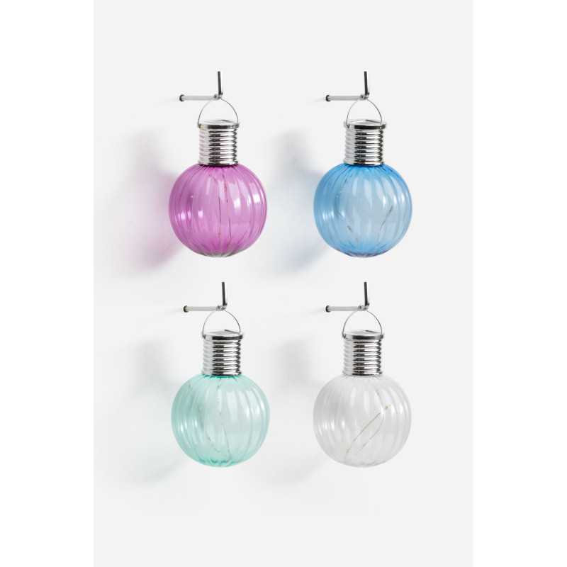 PACK DE 12 BOMBILLAS LUZ SOLAR PARA COLGAR PP D.8,5X12,5 cm - LUZ CÁLIDA