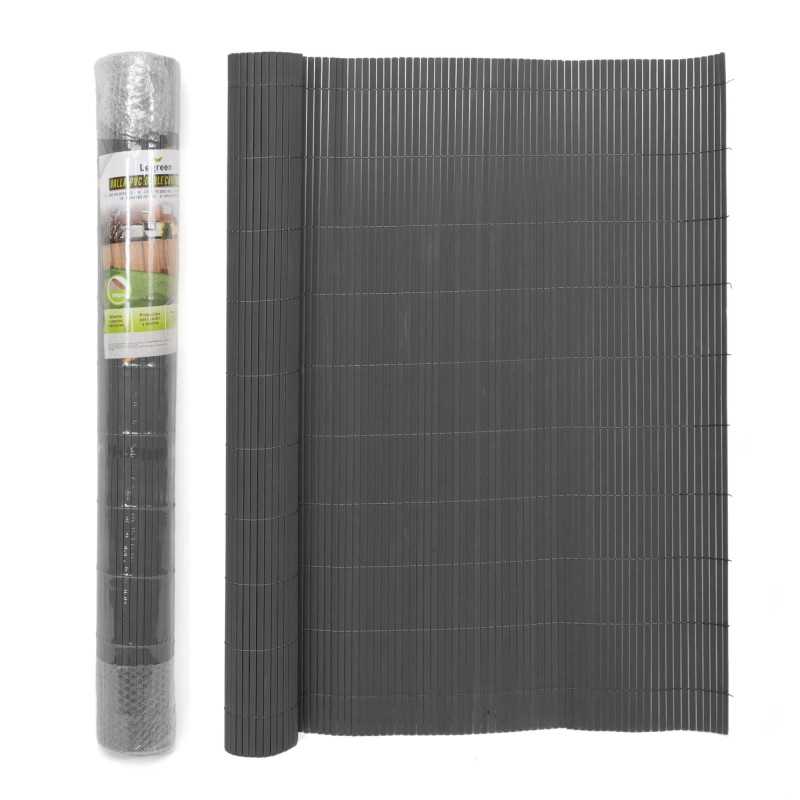 VALLA DE OCULTACIÓN PVC DOBLE CARA NEGRO 1000gr/m² 1X3M