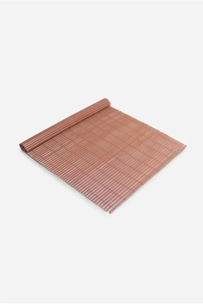 VALLA DE OCULTACIÓN MEDIA CAÑA PVC MARRÓN 900gr/m² 1,5X3M