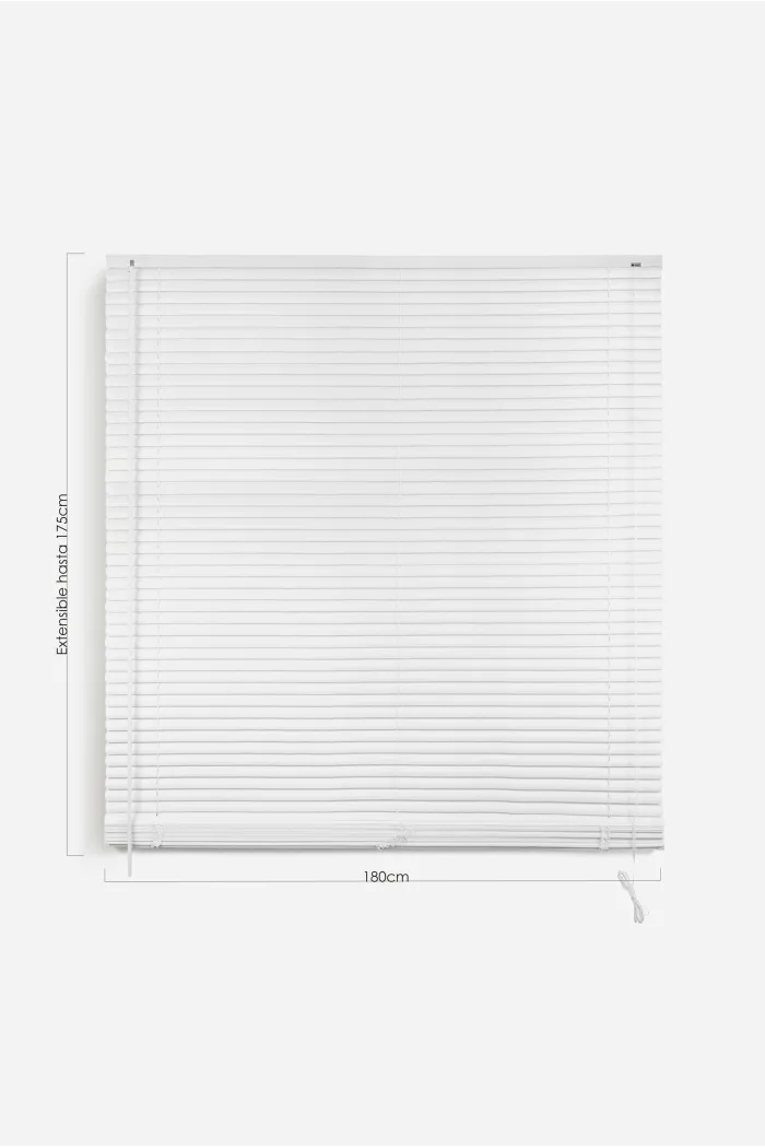 Persiana veneciana blanca PVC (180X175 cm)