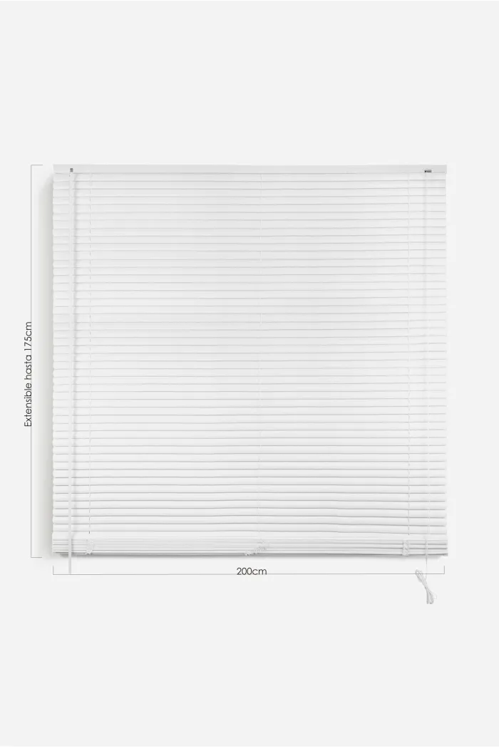 Persiana veneciana blanca PVC (200X175 cm)