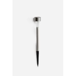 PACK DE 24 ANTORCHAS LUZ SOLAR ACERO INOX. D.5X36 cm - LUZ MULTICOLOR