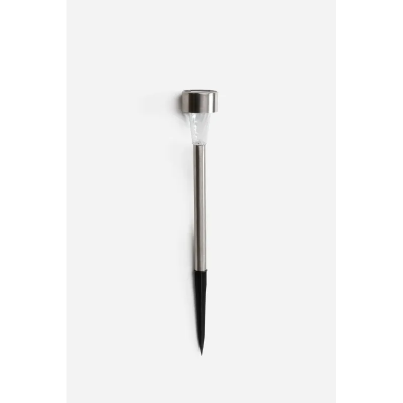 PACK DE 24 ANTORCHAS LUZ SOLAR ACERO INOX. D.5X36 cm - LUZ MULTICOLOR