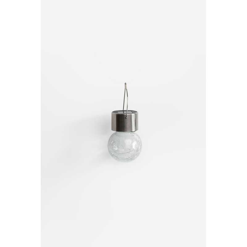 PACK DE 24 BOMBILLAS LUZ SOLAR PARA COLGAR ACERO INOX D.6X9 cm - LUZ BLANCA
