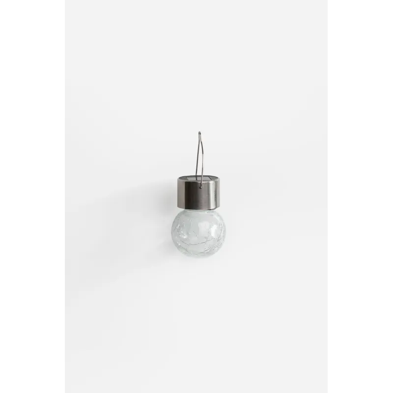 PACK DE 24 BOMBILLAS LUZ SOLAR PARA COLGAR ACERO INOX D.6X9 cm - LUZ BLANCA