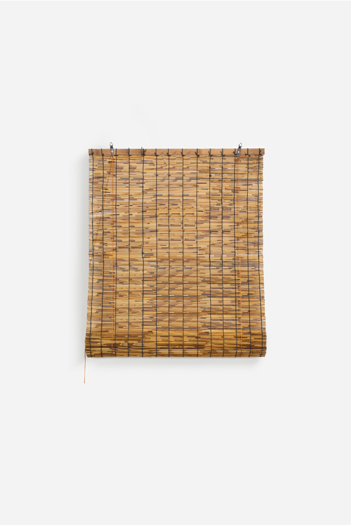 Persiana enrollable de bambú (80 x 160 cm) - Marrón