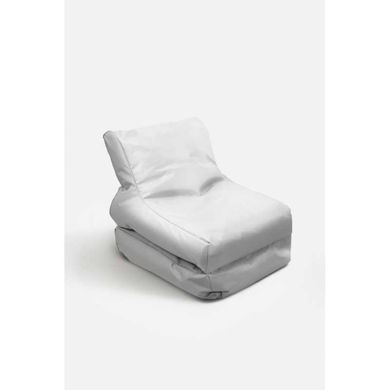 PUF SILLA/TUMBONA IMPERMEABLE EXTERIOR BLANCO 160X60X60 cm
