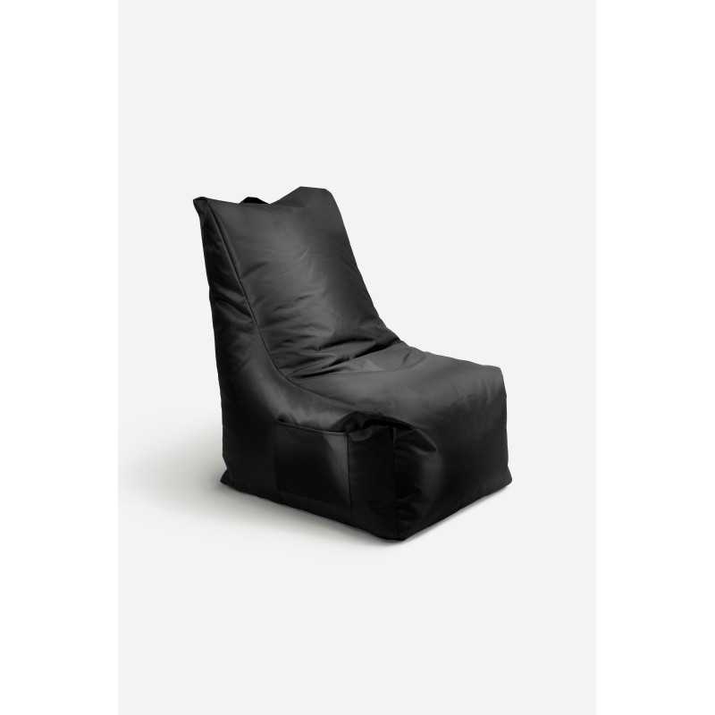 PUF SILLA IMPERMEABLE EXTERIOR NEGRO 80x65x100 cm
