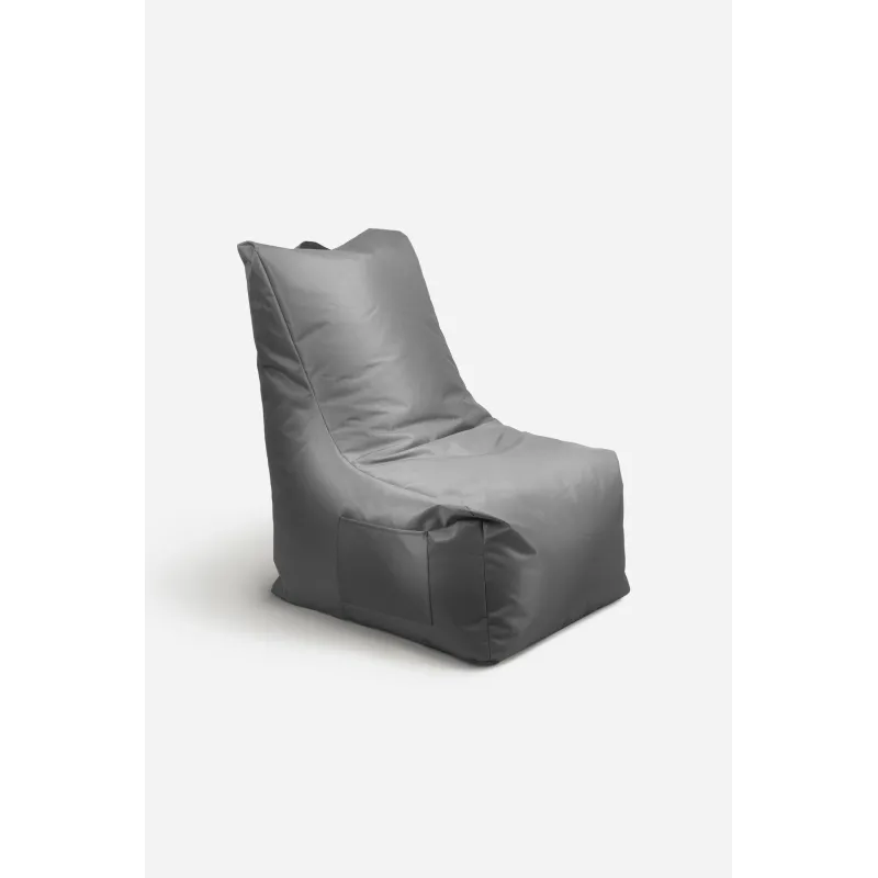 PUF SILLA IMPERMEABLE EXTERIOR GRIS 80x65x100 cm
