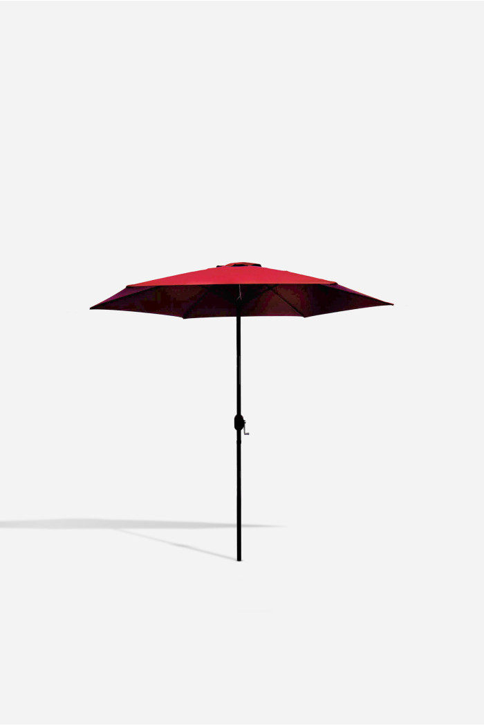 PARASOL JARDÍN D.2,7M GRANATE - POSTE ALUMINIO D.38mm