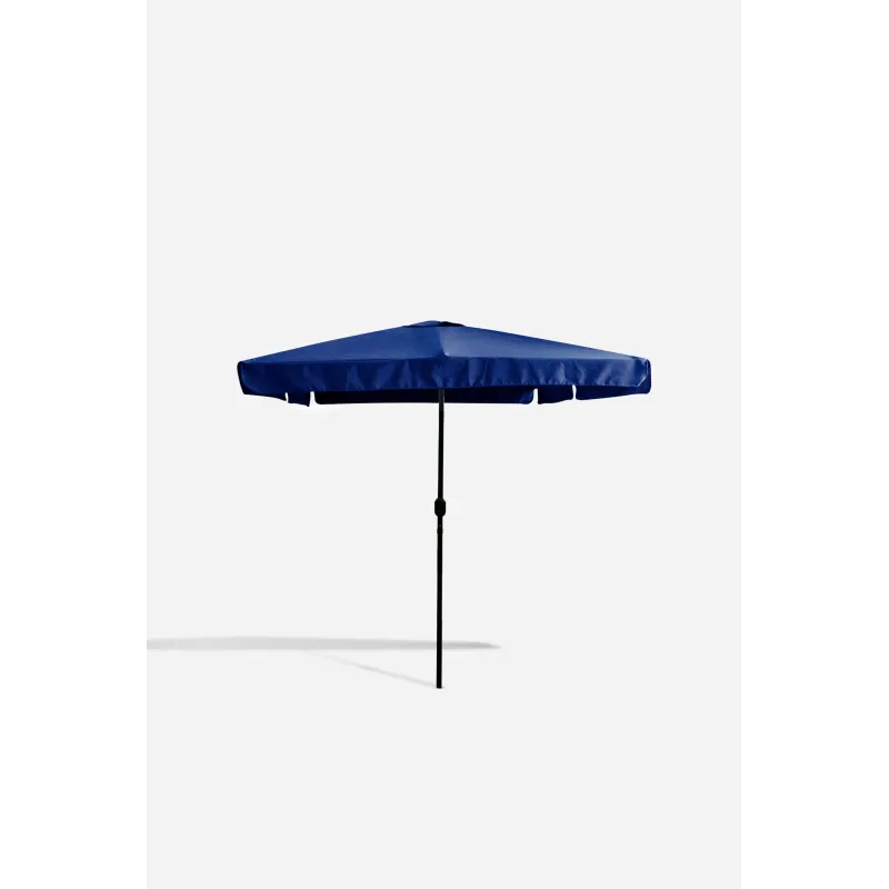 SOMBRILLA JARDÍN 3X3M AZUL - POSTE ACERO 48x1,2mm