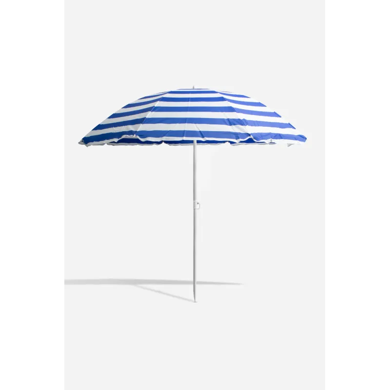 SOMBRILLA PLAYA OXFORD VARIOS DIAMETROS - AZUL Y BLANCO