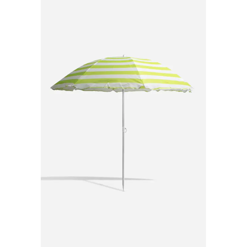 SOMBRILLA PLAYA OXFORD VARIOS DIAMETROS - VERDE Y BLANCO